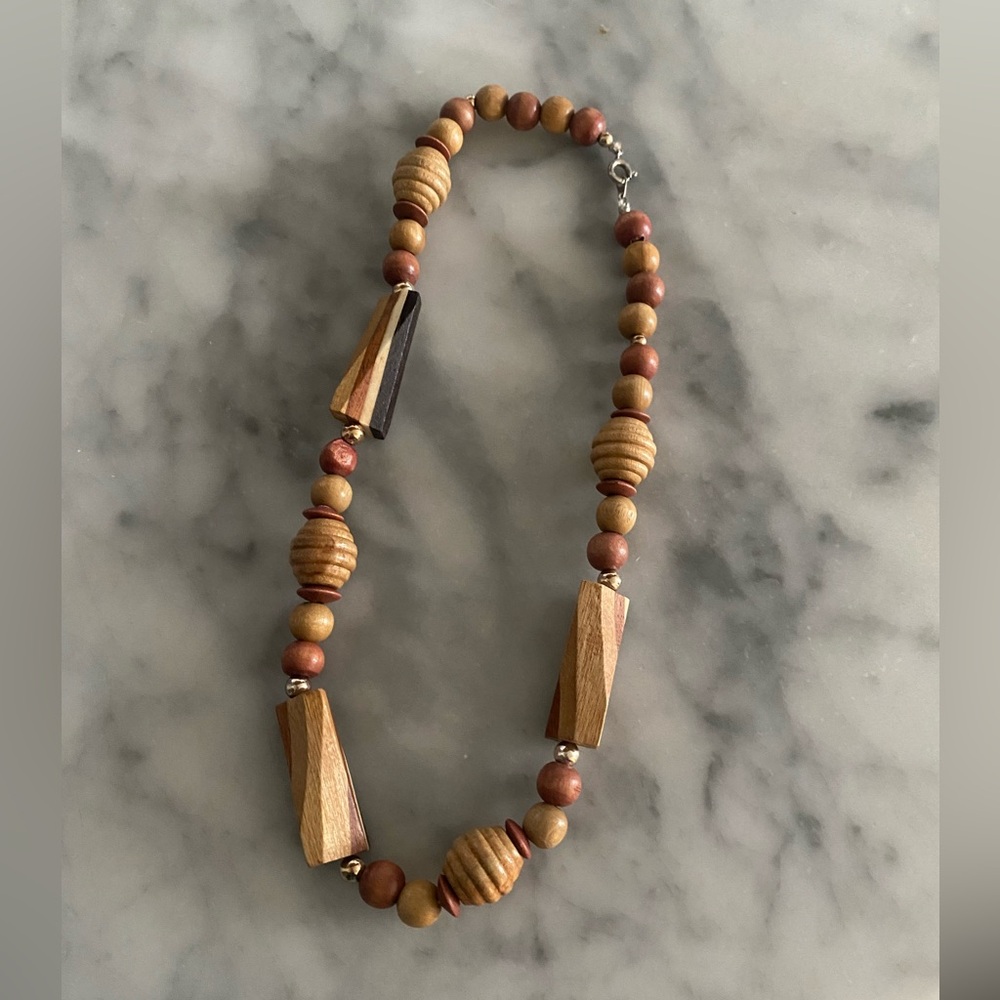 Wooden Beaded Necklace